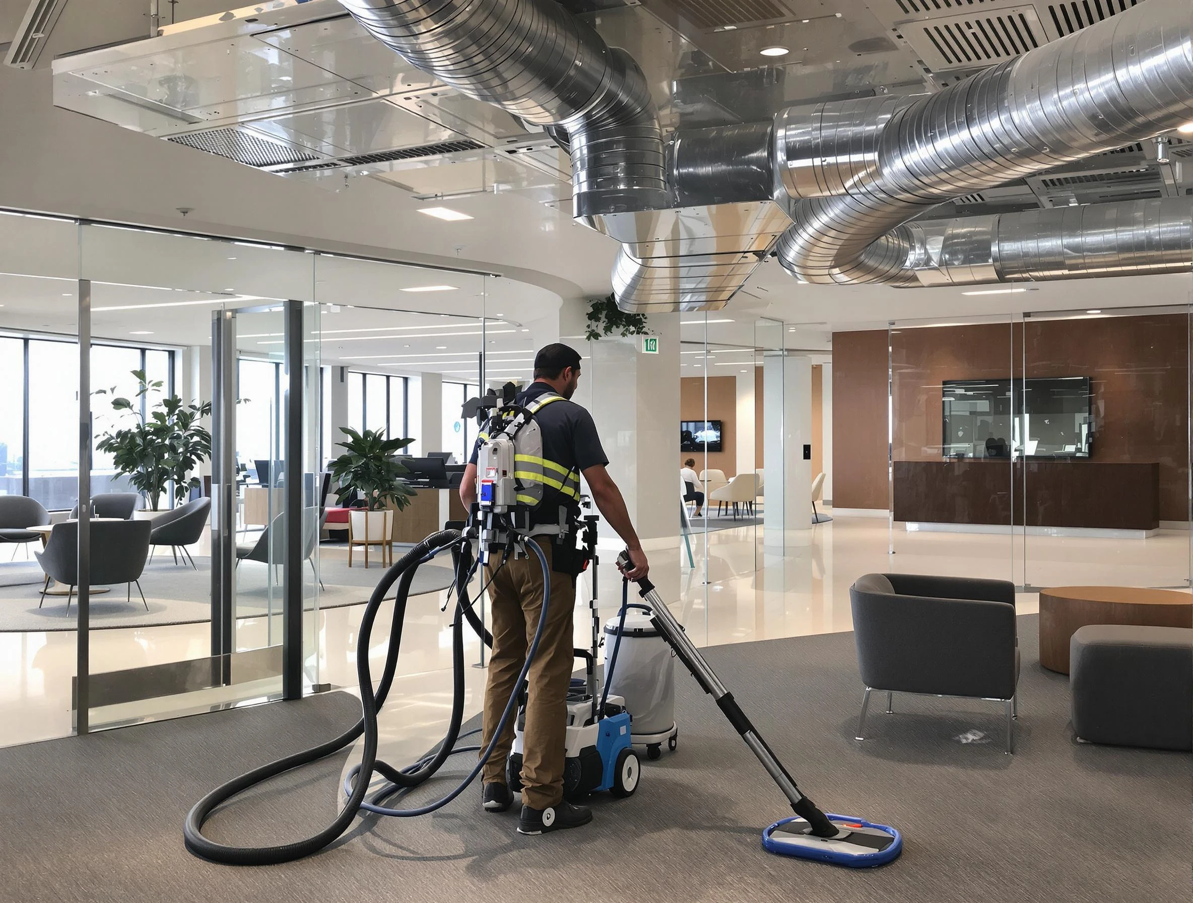 Commercial duct cleaning service by Fullerton Air Duct Cleaning in Fullerton
