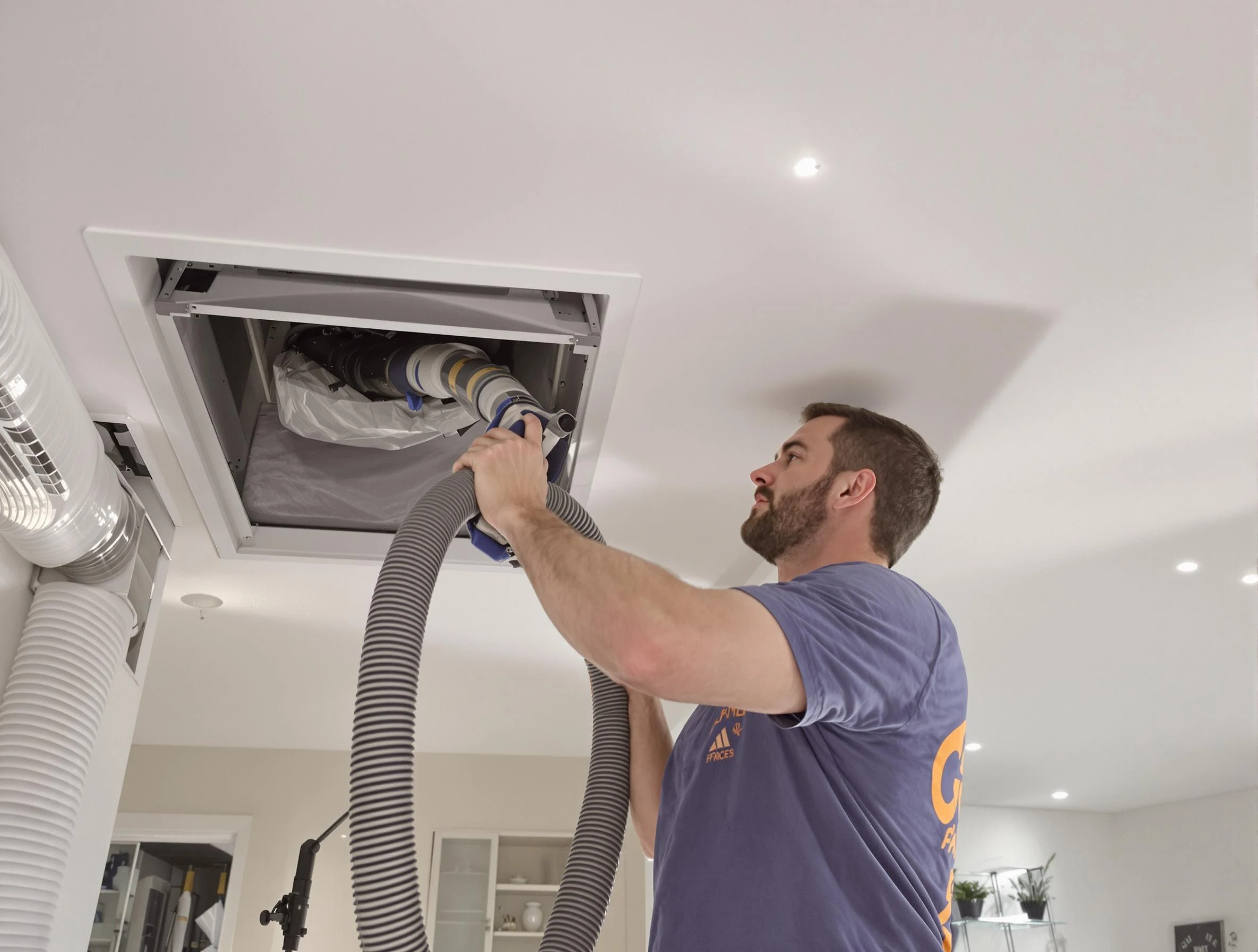 Precision indoor duct cleaning by Fullerton Air Duct Cleaning in Fullerton