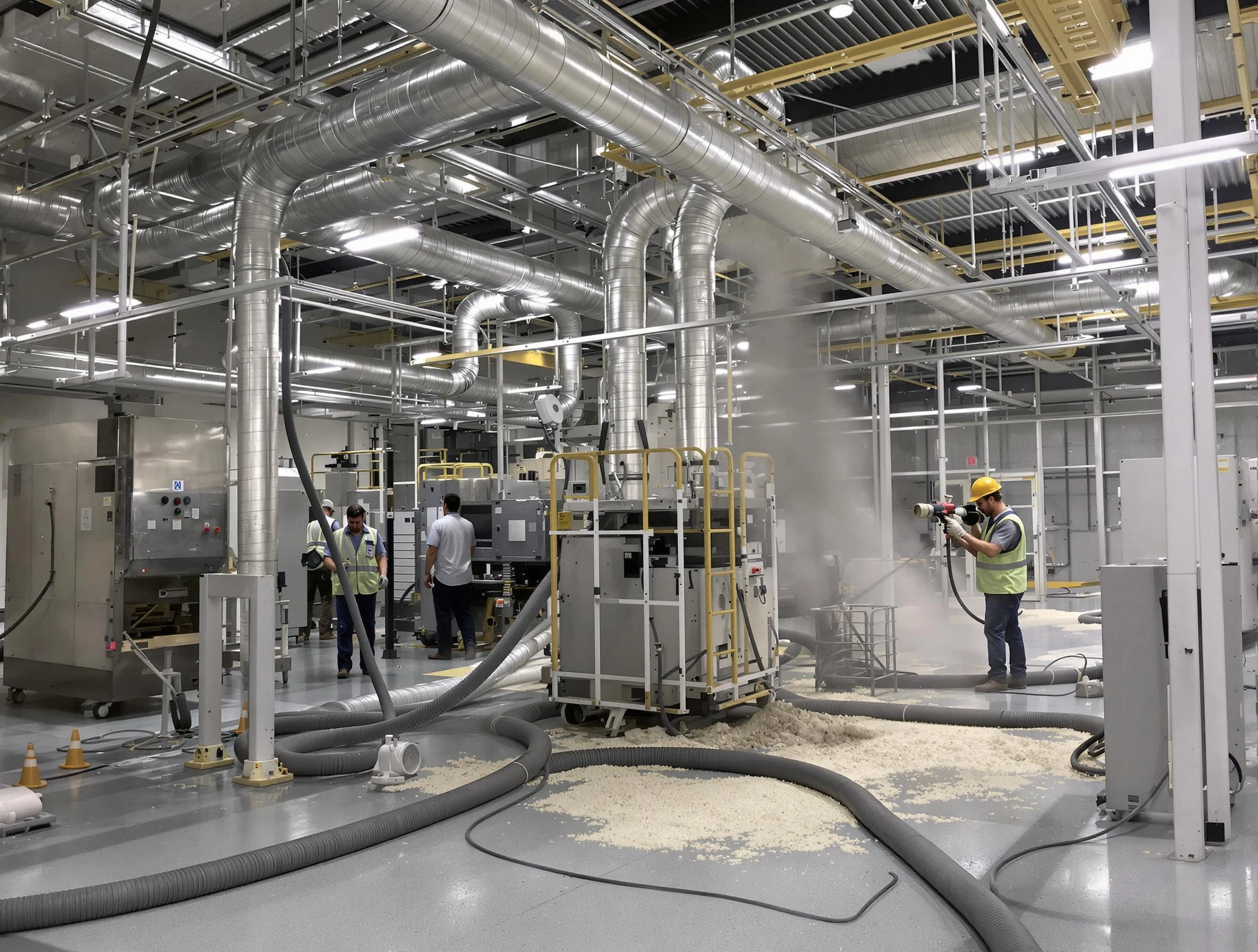 Heavy-duty industrial duct cleaning by Fullerton Air Duct Cleaning in Fullerton